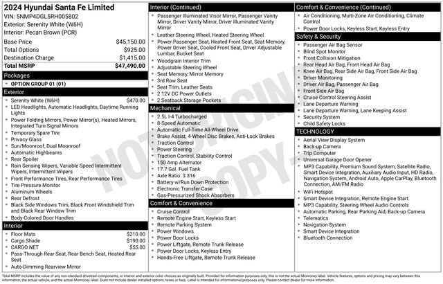 hyundai santa fe 2024 5NMP4DGL5RH005802 image hyundai santa fe 2024 5NMP4DGL5RH005802 image